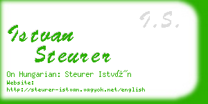 istvan steurer business card